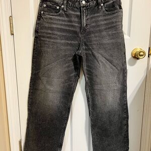 American Eagle curvy stovepipe stretch wide legged jean, size 10 (30W)